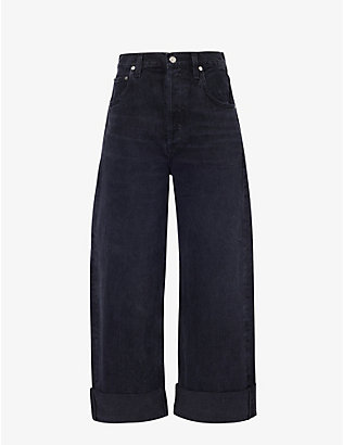 CITIZENS OF HUMANITY: Ayla wide-leg mid-rise organic-cotton jeans