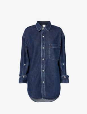 Shop Citizens Of Humanity Women's Eden Kayla Relaxed-fit Denim Shirt