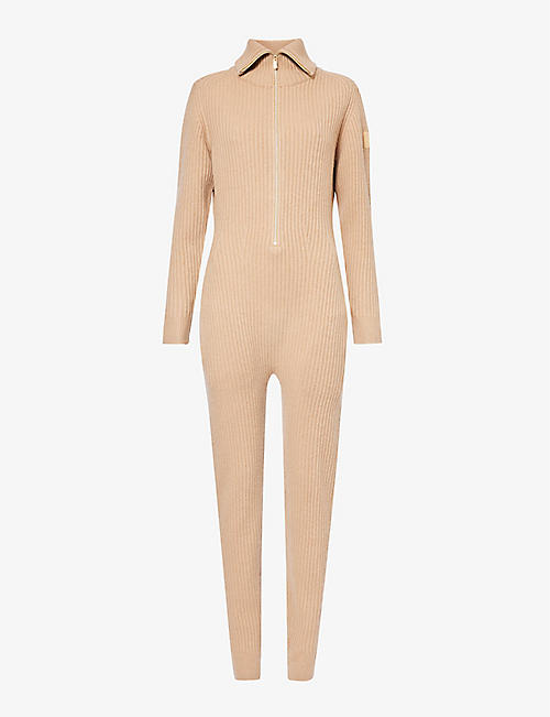 MY SUNDAY SKI: High-neck relaxed-fit wool and cashmere-blend jumpsuit