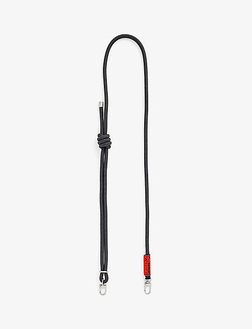 TOPOLOGIE: Wares brand-patch woven phone strap 8mm
