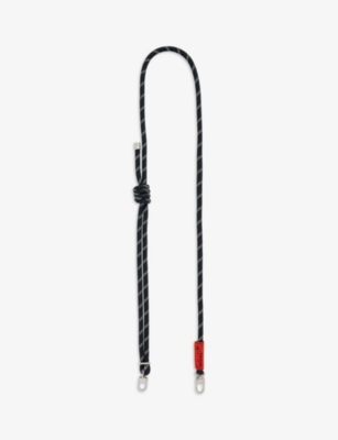 TOPOLOGIE: Rope swivel-carabiner woven phone strap