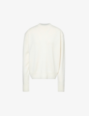 The Frankie Shop Frankie Shop Womens Ivory Rafaela Padded-shoulder Wool And Cashmere-blend Knitted Jumper In Ivory
