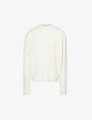 The Frankie Shop Frankie Shop Womens Ivory Rafaela Padded-shoulder Wool And Cashmere-blend Knitted Jumper