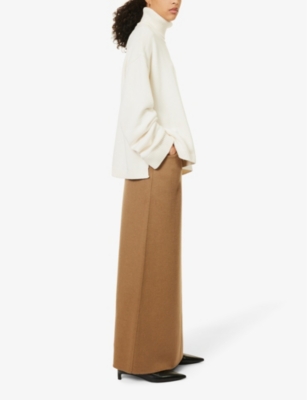 FRANKIE SHOP: Rhea turtleneck wool and cotton-blend jumper