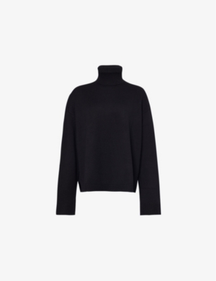 THE FRANKIE SHOP: Rhea turtleneck wool and cotton-blend jumper
