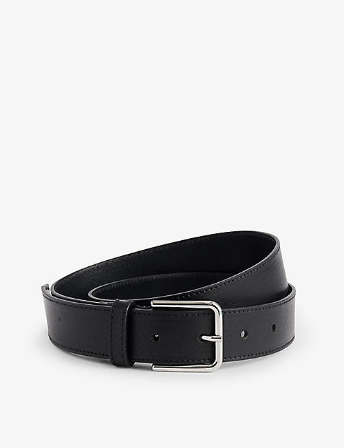 FRANKIE SHOP: Toni buckle-embellished leather belt