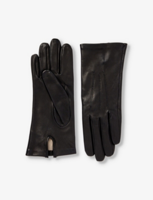 Dents Womens Black Felicity Leather Gloves