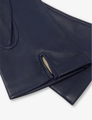 Dents Womens Navy Felicity Leather Gloves In Navy