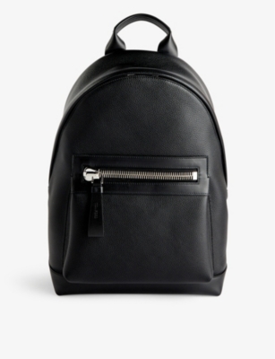 Tom Ford Men's Black Buckley Branded-hardware Leather Backpack