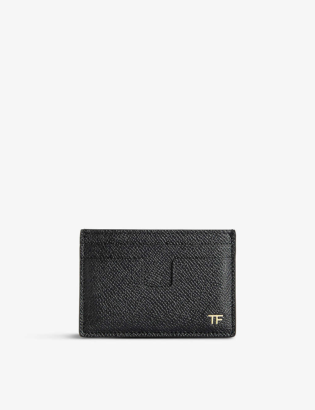 Tom Ford Black Logo-embossed Leather Card Holder