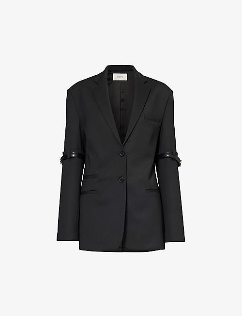 COPERNI: Buckle-trim oversized recycled polyester-blend blazer