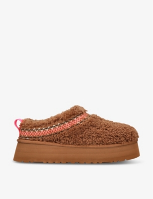 UGG - Tazz Braided sheepskin platform slippers | Selfridges.com