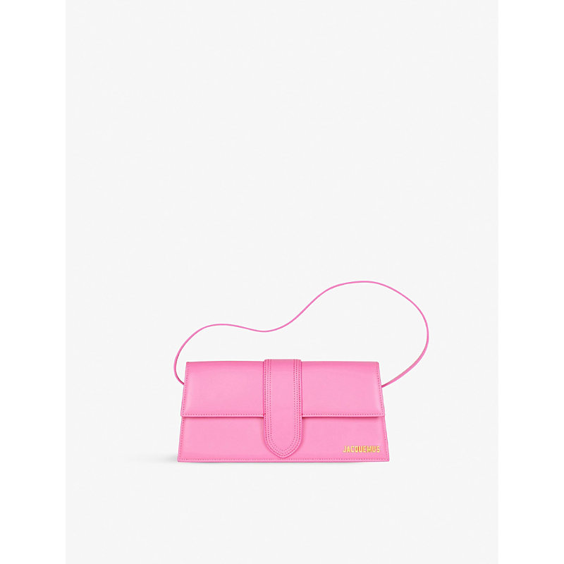 Jacquemus Womens Pink Le Bambino Long Leather Shoulder Bag