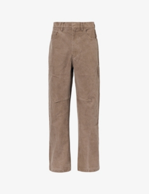 Entire Studios Mens Military Mud Task Straight-leg Mid-rise Canvas Trousers In Brown
