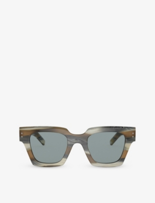 Dolce & Gabbana Dg4413 Square-frame Acetate Sunglasses In Multi-coloured