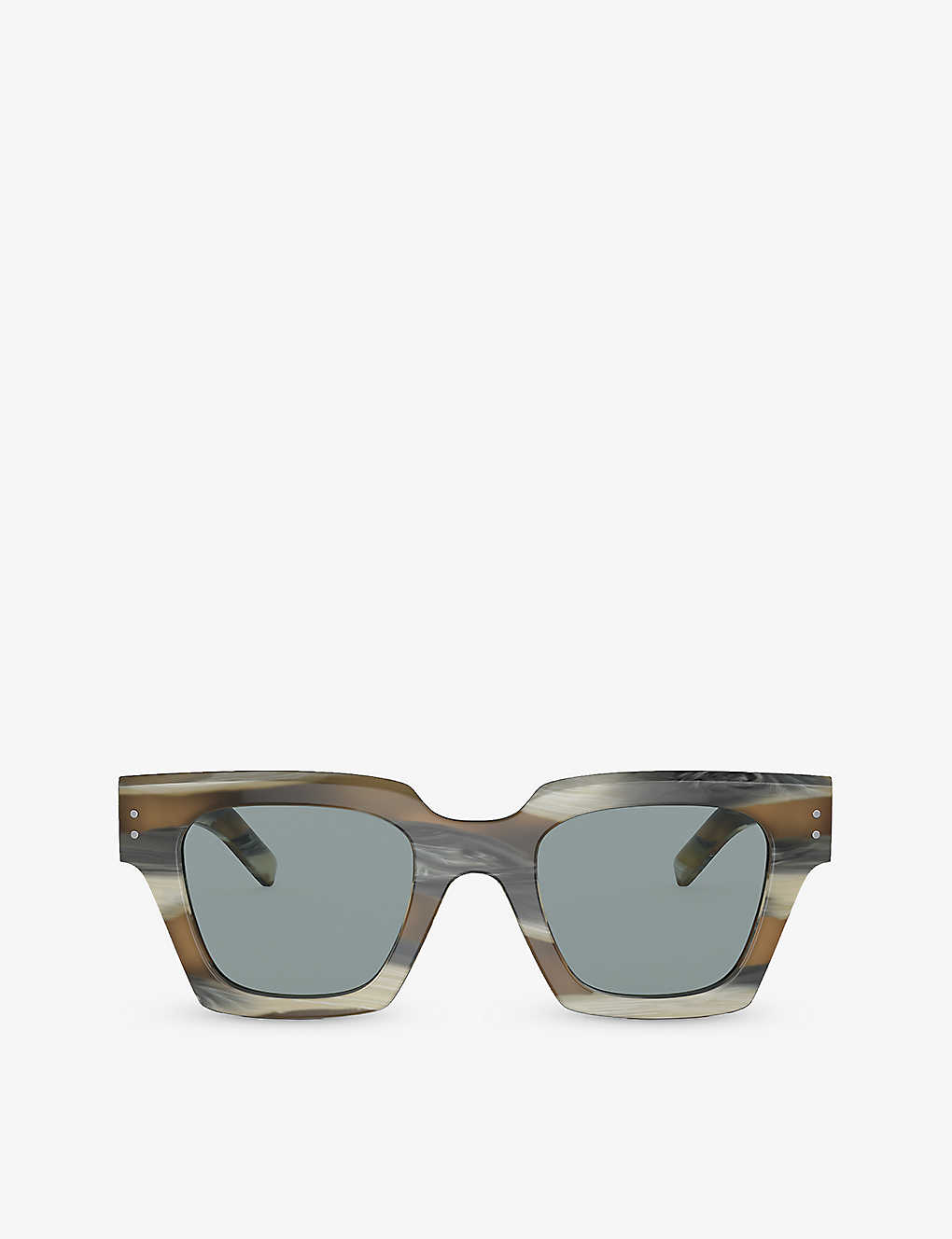 Dolce & Gabbana Dg4413 Square-frame Acetate Sunglasses In Multi-coloured