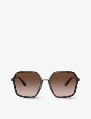 DOLCE & GABBANA: DG4422 square-frame tortoiseshell acetate sunglasses