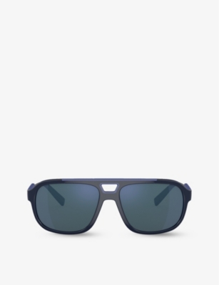 DOLCE & GABBANA: DG6179 pilot-frame nylon sunglasses