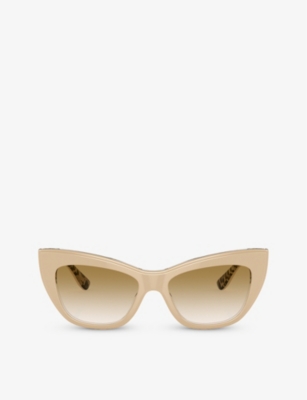 Dolce & Gabbana Dg4417 Cat-eye Acetate Sunglasses In Cream