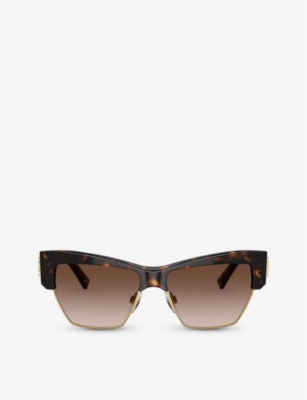 Dolce & Gabbana Dg4415 Cat-eye Acetate Sunglasses In Brown