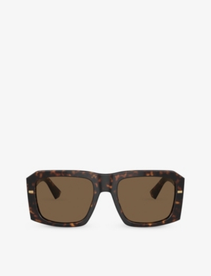 Dolce & Gabbana Dg4430 Square Acetate Sunglasses In Brown