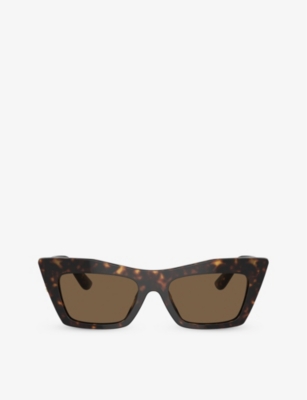Dolce & Gabbana Dg4435 Cat-eye Frame Acetate Sunglasses In Brown