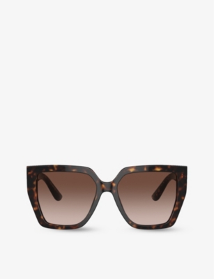 DOLCE & GABBANA: DG4438 square-frame tortoiseshell acetate sunglasses