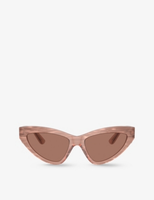 Dolce & Gabbana Dg4439 Cat-eye Acetate Sunglasses In Pink