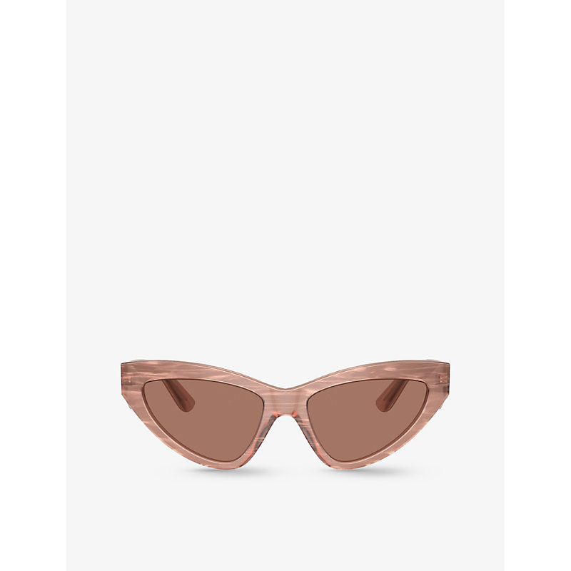 Dolce & Gabbana Dg4439 Cat-eye Acetate Sunglasses In Pink