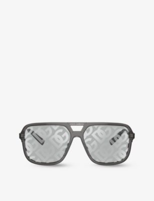 DOLCE & GABBANA: DG4354 square-frame acetate sunglasses