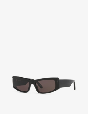 Balenciaga Womens 6e000315 Bb0301s Cat-eye Frame Acetate Sunglasses Black