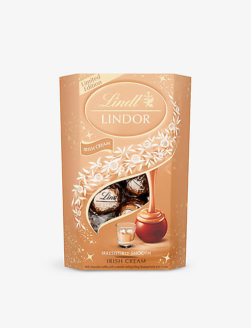 LINDT: Lindor milk chocolate and Irish cream truffles 200g