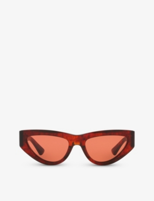 BOTTEGA VENETA: 6J000380 BV1176S cat eye-frame acetate sunglasses