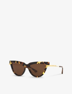 BOTTEGA VENETA: 6J000421 BV1265S cat eye-frame acetate sunglasses