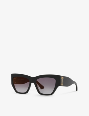 Cartier Womens Black Ct0435s Cat-eye Acetate Sunglasses In Black