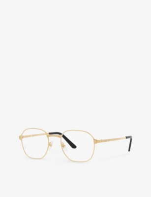 CARTIER: 6L001699 CT0441O round-frame metal glasses