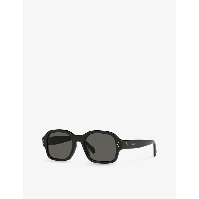 Shop Celine Women's Black Cl40266u Square-frame Acetate Sunglasses
