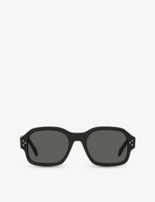 Celine Womens Black Cl40266u Square-frame Acetate Sunglasses