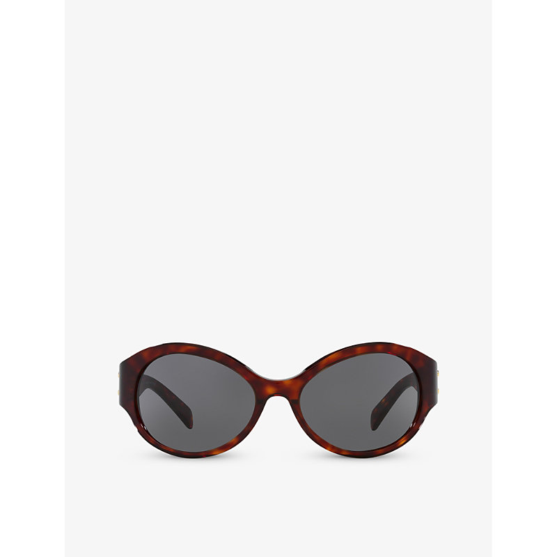Celine Womens Brown Cl40271i Triomphe Oval-frame Acetate Sunglasses