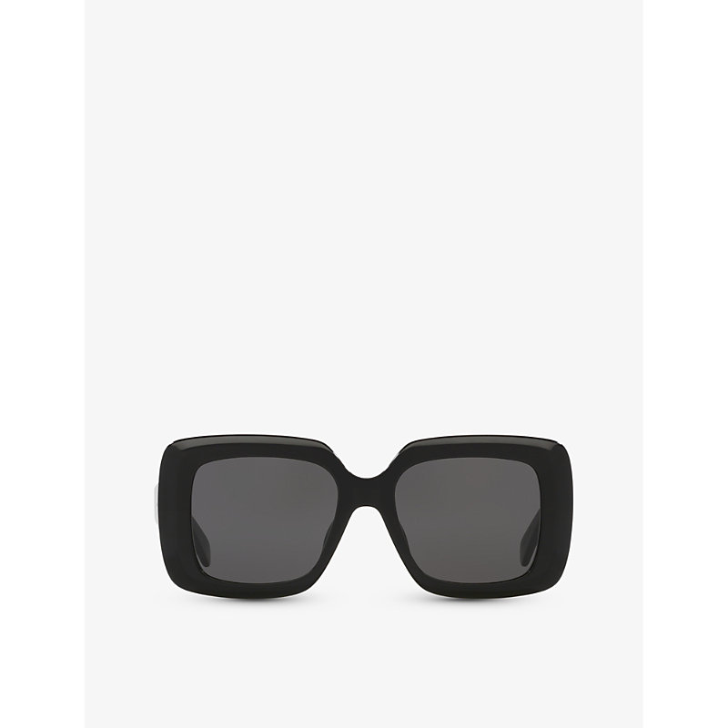 Celine Womens Black Cl40263i Bold 3 Dots Square-frame Acetate Sunglasses