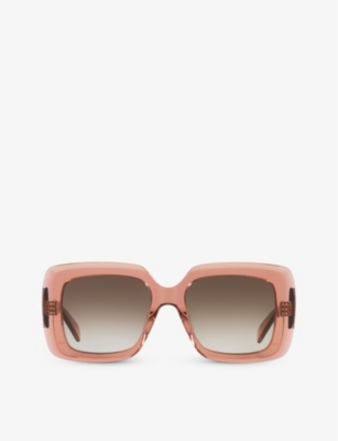 CELINE: CL40263I Bold 3 Dots square-frame acetate sunglasses