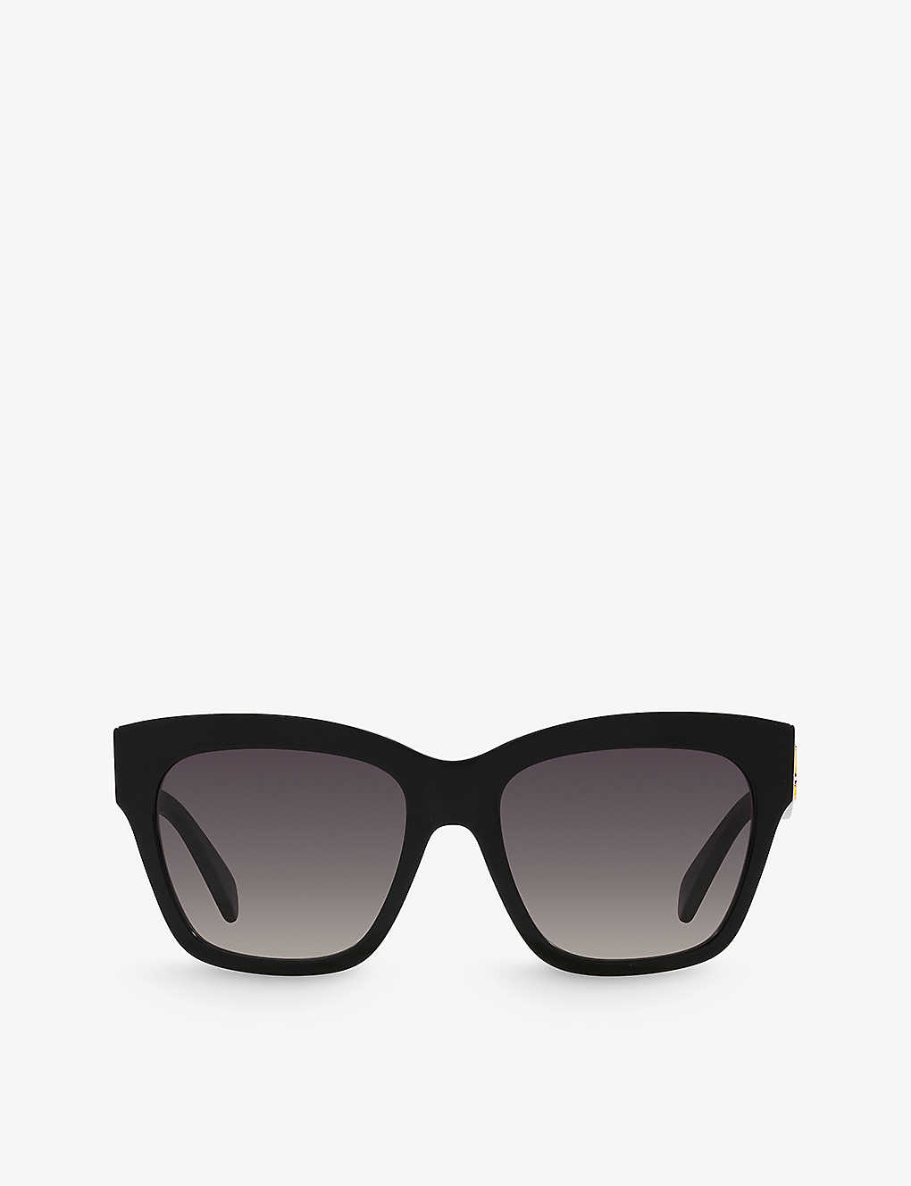Celine Womens Black Cl000403 Triomphe Irregular-frame Acetate Sunglasses