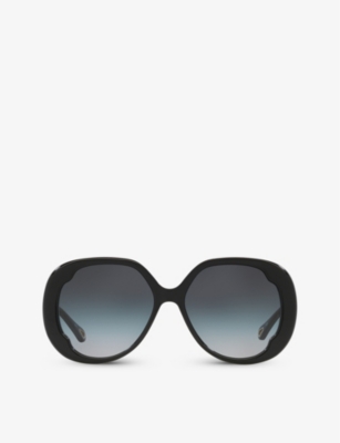 Shop Chloé Chloe Women's Black Ch0195s Square-frame Acetate Sunglasses