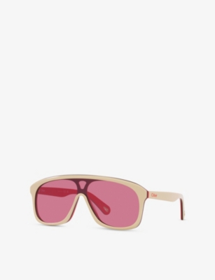 CHLOE: CH0212S Pilot-Frame Acetate Sunglasses