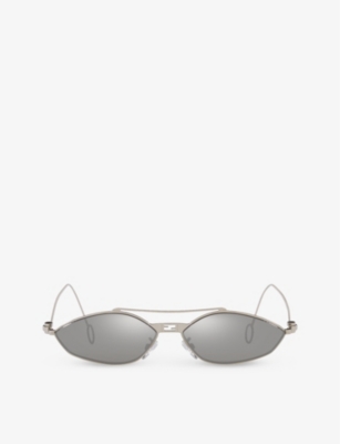 FENDI: FN000734 cat-eye-frame metal sunglasses