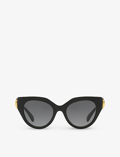GUCCI: GC002117 GG1408S cat-eye-frame acetate sunglasses