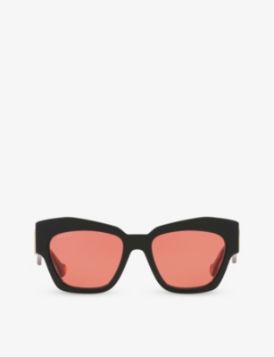 GUCCI: GC002123 GG1422S cat-eye-frame acetate sunglasses