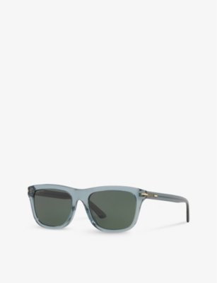 Gucci Womens Green Gc002140 Gg1444s Square-frame Acetate Sunglasses In Green