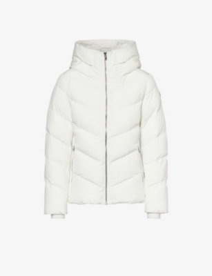 Fusalp Womens Neige Delphine Hooded Shell Jacket In White