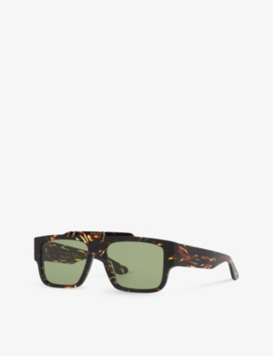Gucci Womens Brown Gc002152 Gg1460s Square-frame Acetate Sunglasses In Brown